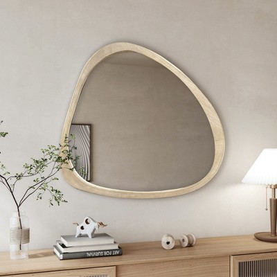 GlasFlength Decorative Wall Mirrors 44.9*38.93 Inch Bathroom Mirror Modern Wall Decor, Unique Style, for Entryway, Bedroom,Living Room, Washroom,