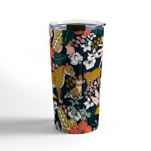 Marta Barragan Camarasa Animal print dark jungle Travel Mug 20 oz Stainless Steel Travel Mug - Deny Designs - 1 of 4