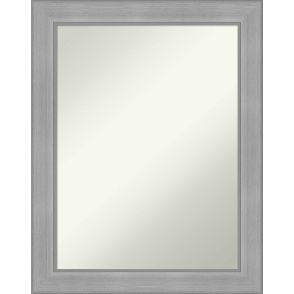 Photos - Wall Mirror 22" x 28" Non-Beveled Vista Brushed Nickel  - Amanti Art