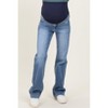 Pinkblush Navy Blue Lightly Distressed Maternity Straight Leg Jeans - 4 of 4