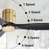 Black Direct Current Fan,Indoor Ceiling Fan With Remote Reversible DC Motor And 3 Solid Wood Blades -The Pop Home - 4 of 4