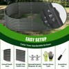 Rbied Galvanized Raised Garden Beds Outdoor, Oval Large Metal Deep Root Planter Box, Anti-Rust & Easy-Setup - 3 of 4