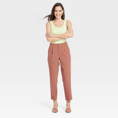A New Day Women's Tapered High Rise Ankle Length Tailored Trousers - Picture 12 of 24