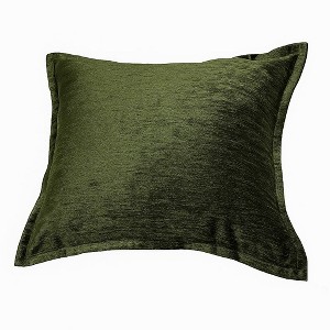 PAGED 24" Square Pillow, Bed Pillow with Linen-Like Texture and Decorative Stitching, Throw Pillow for Home, Bed, Sofa - 1 of 4