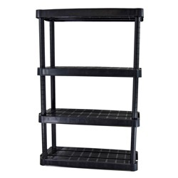 Ram Quality Products Optimo 16 Inch 5 Tier Plastic Storage Shelves ...