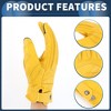 Unique Bargains Motorcycle Gloves Motorbike Dirt Bike Bicycle Racing ATV UTV Sheep Leather 1 Pair - 4 of 4