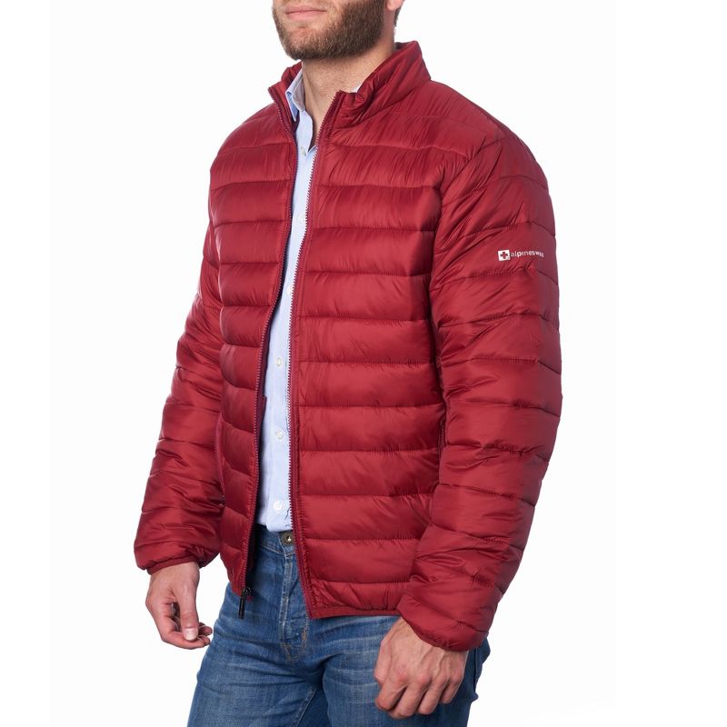 Alpine Swiss Niko Mens Down Alternative Jacket Puffer Coat Packable Warm Insulation & Lightweight, 5 of 9