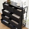 AZL1 Life Concept Utility Storage Drawers Stylish and Functional Storage, 9 Drawer Dresser for Nursery, Closet, Entryway, Black, 39.3"*11.8"*39.9" - 3 of 4