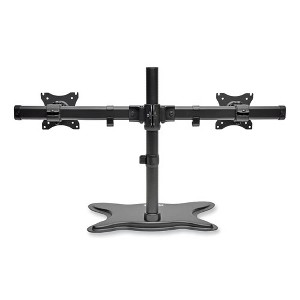 Tripp Lite Dual Desktop Monitor Stand, For 13" to 27" Monitors, 31.69" x 10" x 18.11", Black, Supports 26 lb - 1 of 4