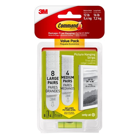 Command Refill Strips (8 Small/4 Medium/4 Large) White : Target