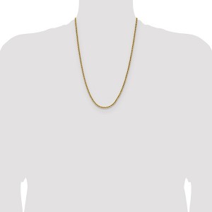 Chisel Stainless Steel Polished Yellow IP-plated 3mm 24" Rolo Chain Necklace - 1 of 4