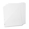 1 Pocket Signature Paper Folders - Russell+Hazel: White, 3 Hole Punched, Pronged, 25 Sheet Capacity, 5 Pack - 2 of 4