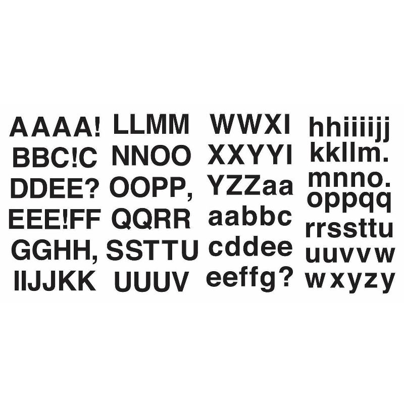 Sans Serif Alphabet Peel and Stick Wall Decal Black - RoomMates, 3 of 6