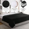 15 Lbs Heavy Blanket, 60x 80, Machine Washable, Soft Weighted Blanket for Stress Relief and Sleep, Black - 3 of 4