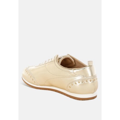 Женские кроссовки Rag & Co Womens Yorika Studded Metallic Pleather Sneakers 5 — фото 3