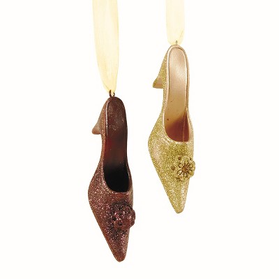 Gallerie II Glittered Shoe Ornament A/2