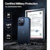 TORRAS iPhone 15 Pro Max Shockproof 12FT Military Grade Drop Tested Protective Hard Slim Translucent Case -Black - 4 of 4