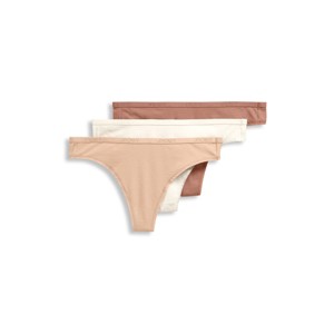 Jockey Women's Organic Cotton Stretch Logo Thong - 3 Pack - 1 of 4