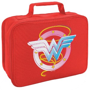 Wonder Woman Pastel Logo Insulated Soft Sided Lunch Box - 1 of 4