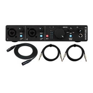 Arturia MiniFuse 2 USB-C Audio Interface Bundle, Knox Gear XLR and TRS Cables - 1 of 3