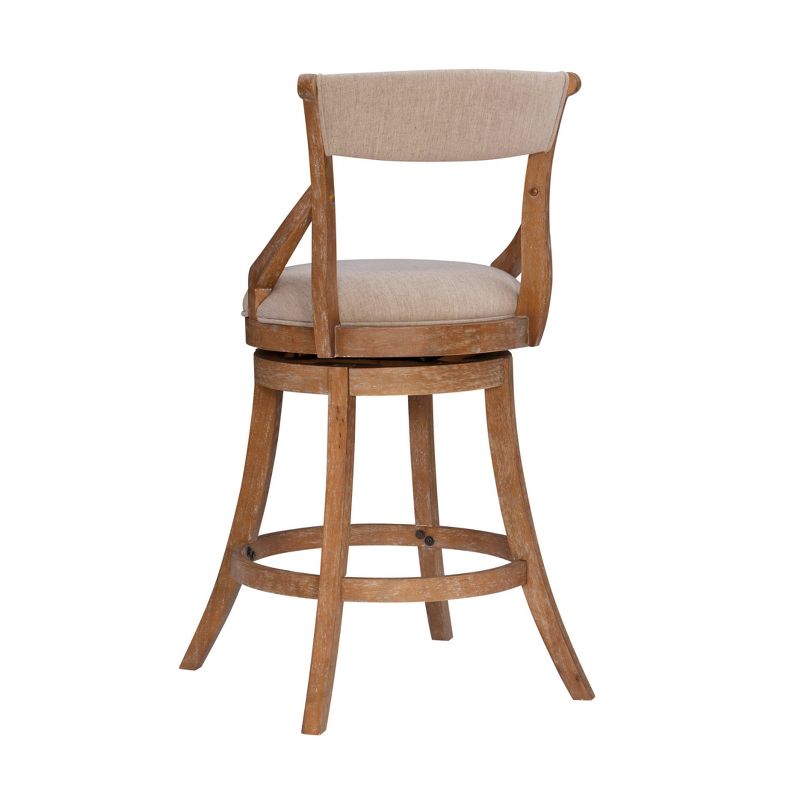 Big and Tall Gerald Swivel Seat Barstool Brown - Powell Company, 5 of 10