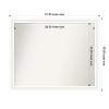 Amanti Art Oliver Narrow Non-Beveled Wood Framed Bathroom Vanity Wall Mirror - 3 of 4