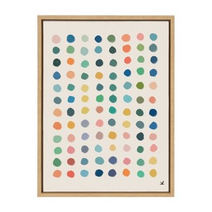 Kate and Laurel Sylvie Meditation 3 Framed Canvas by Kelly Knaga, 18x24, Natural - 1 of 4