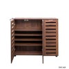 TIRAMISUBEST Shoe Cabinet - Walnut Mobile File Cabinet - 4 of 4