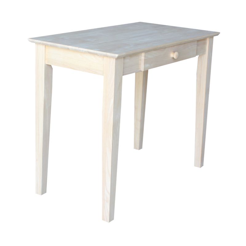 Solid Wood Writing Table Unfinished - International Concepts, 3 of 13