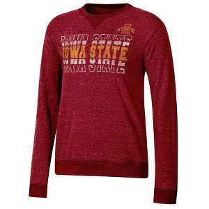 NCAA Iowa State Cyclones Women's Crew Neck Fleece Sweatshirt - 1 of 3