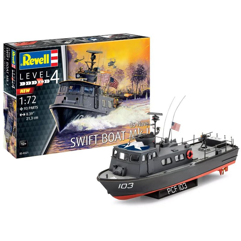 Level 4 Model Kit US Navy Swift Boat Mk.I 1/72 Scale Model by Revell, 5 of 6