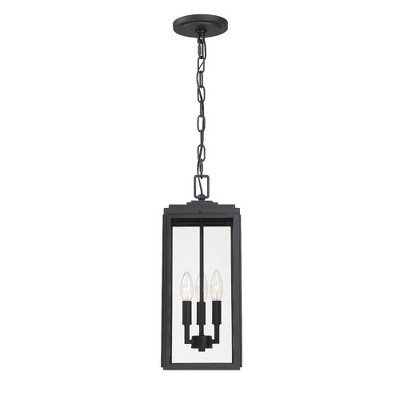 Crystorama Lighting Byron 3 - Light Pendant In Matte Black : Target