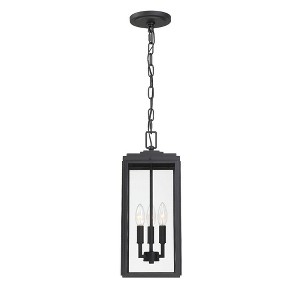 Crystorama Lighting Byron 3 - Light Pendant in  Matte Black - 1 of 4