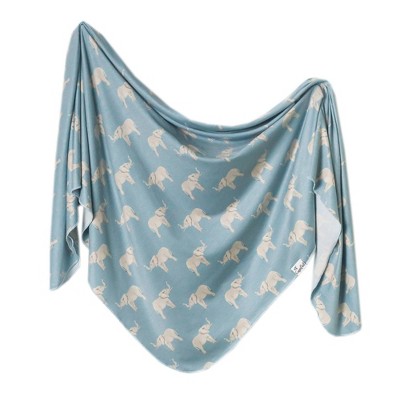 Image of Copper Pearl Diesel Knit Swaddle Blanket - Peanut