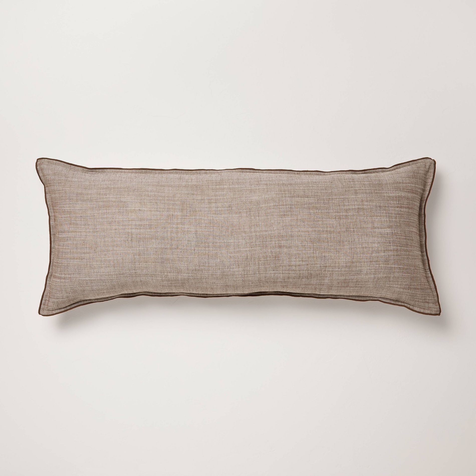 14"x36" Oblong Throw Pillow Brown - Hearth & Hand™ with Magnolia