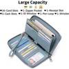 Clotth Womens RFID Blocking Wallet - Large Capacity PU Leather Zip Around Clutch with Detachable Wristlet, Easy to Use for Daily & Travel - 4 of 4