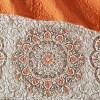 Sapphtopaz 6 Piece Bedding Comforter Set Floral Print with Large Medallions Reversible Quilt Set with Throw Pillows - 3 of 4