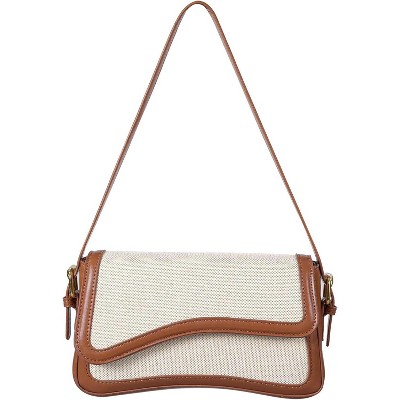 Shoulder Bag for Women Y2K Trendy Purse Vegan Leather Hobo Handbags Clutch Saddle Bag with 2 Removable Strap