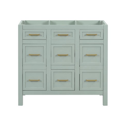 36 Inch Light Green Bathroom Vanity Cabinet Only (Sink Not Included) - image 1 of 4