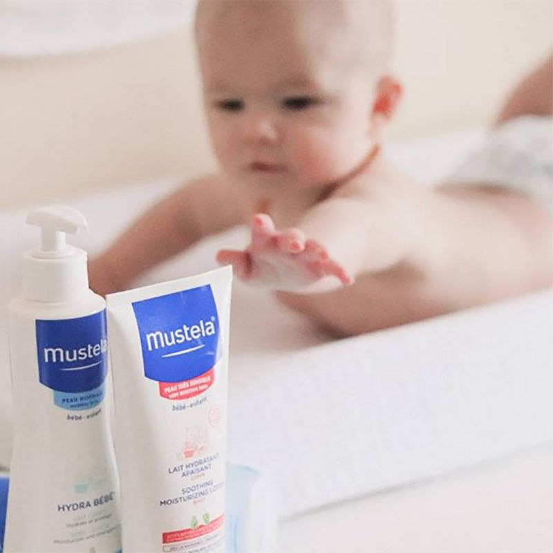 Mustela Sensitive Moisturizing Soothing Baby Body Lotion Fragrance Free - 6.76 fl oz, 4 of 8
