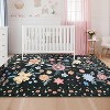 Acekool Floral Area Rug - 6x9 Non-Slip Washable Carpet for Living Room & Bedroom - 4 of 4