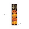 HomeRoots 36" Black And Orange Solid Wood Trick or Treat Halloween Pumpkin Porch Sign - 3 of 4