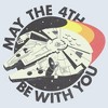 Mens Star Wars Retro Millennium Falcon May the 4th Be With You T Shirt - 2 of 4