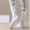Anna-Kaci Women's 2-Pack Over-the-Calf Grip Socks with Ribbon Tie and Non-Slip Sole for Barre Pilates Yoga - 3 of 4