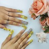Vynxaria Yellow Transform Your Look Instantly with Wearable Nails Size M - 2 of 4