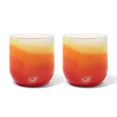Silipint: Silicone Stemless Wine Glasses 12oz: 2 pk - Marigold