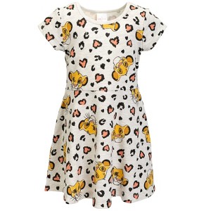 Disney Nightmare Before Christmas Toy Story Lion King Girls French Terry Skater Dress Little Kid to Big Kid - 1 of 4
