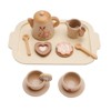 Topteng 13Pcs Western Kitchen Wooden Tea Sets Play Kitchen Dishes/Tea Set For Kid - 4 of 4