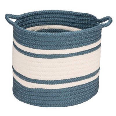 Colonial Mills Outland Basket - Blue 20"x20"x18"