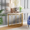 Hommoo 43.3 Inch Half Moon Console Table - 2 of 4